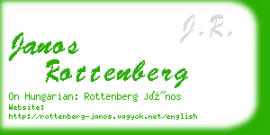 janos rottenberg business card